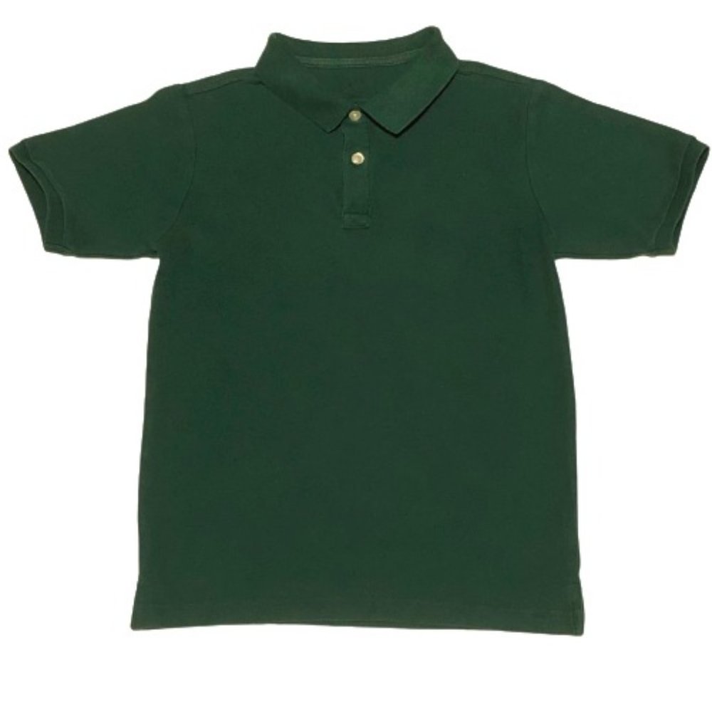 3/$15 IZOD Boys Short Sleeve Cotton Blend Polo Dk Green M (10-12)